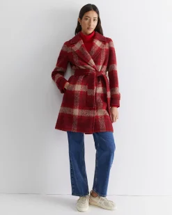 Best Sportscraft Colette Check Coat in Wine