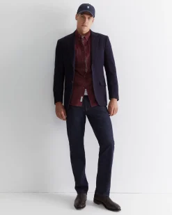 Clearance Sportscraft Cullen Cord Shirt in Wineberry