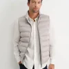 New Sportscraft Curtis Puffer Vest in Silver