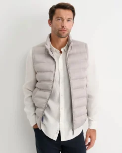 New Sportscraft Curtis Puffer Vest in Silver