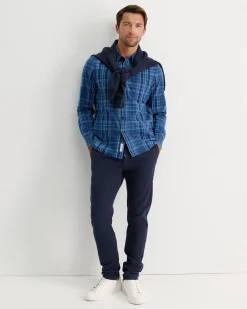 Online Sportscraft Darley Long Sleeve Check Shirt in Indigo