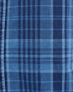Online Sportscraft Darley Long Sleeve Check Shirt in Indigo