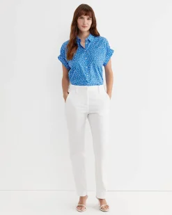 Fashion Sportscraft Dashy Lily Voile Shirt in Bluewhite Blue/white