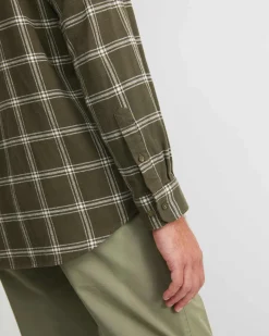 Online Sportscraft Davis Long Sleeve Check Shirt in Khaki
