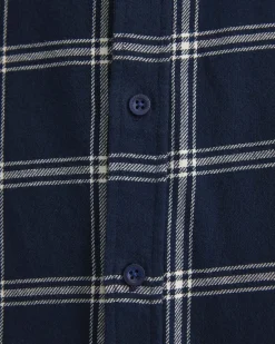 Discount Sportscraft Davis Long Sleeve Check Shirt in Navy