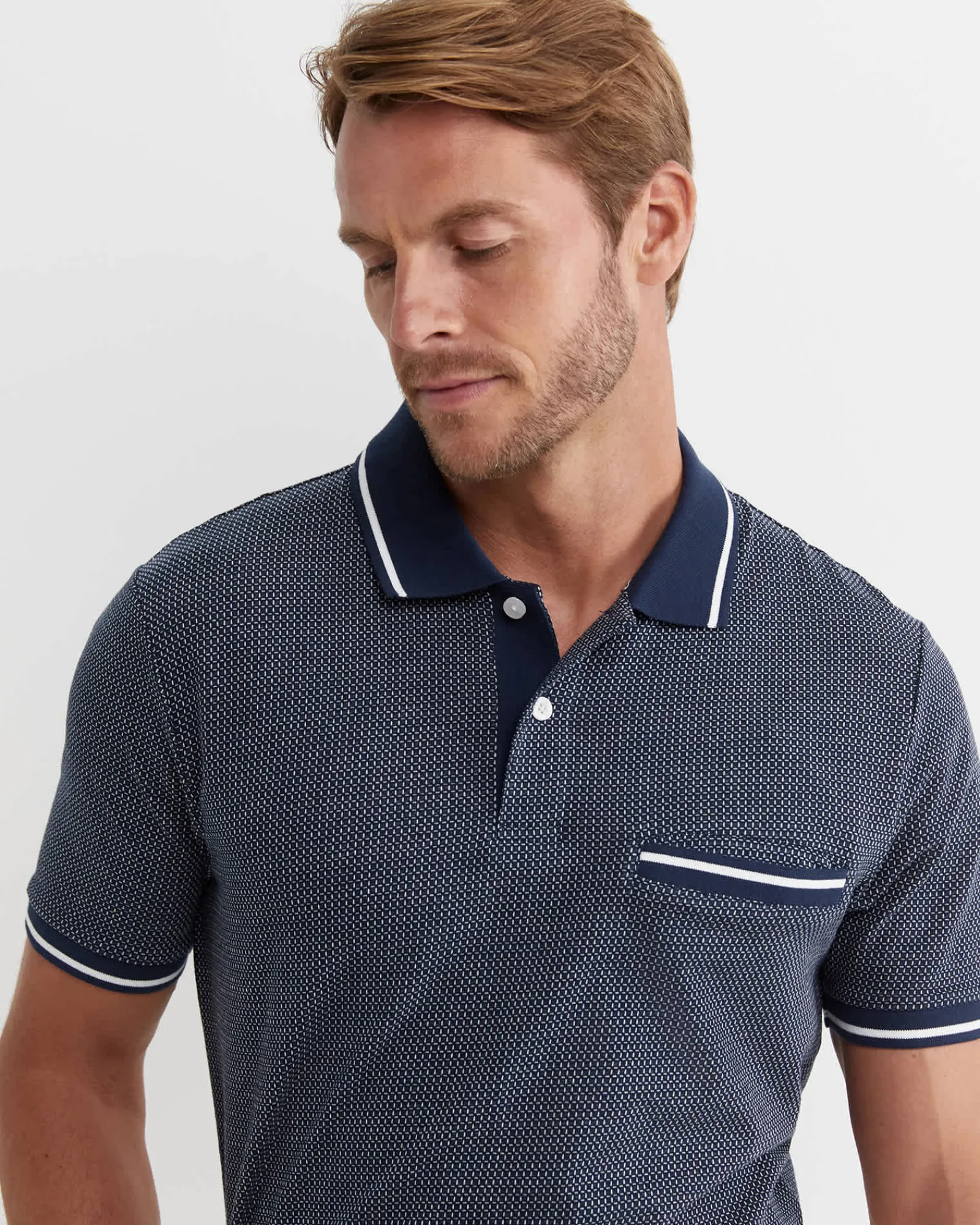 Online Sportscraft Derry Polo in Navy