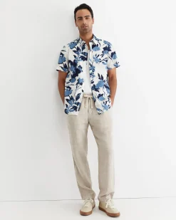 Hot Sportscraft Dyer Short Sleeve Shirt in Blue Multi BlueMulti