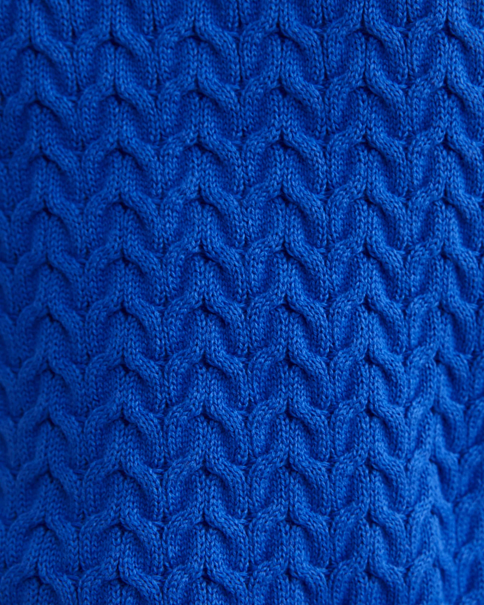 Fashion Sportscraft Elka Cable Cropped Vest in Sorrento Blue SorrentoBlue