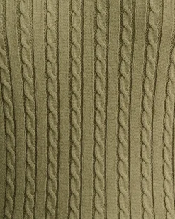 Clearance Sportscraft Elka Cable Polo in Khaki