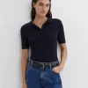 Outlet Sportscraft Elka Cable Polo in Navy