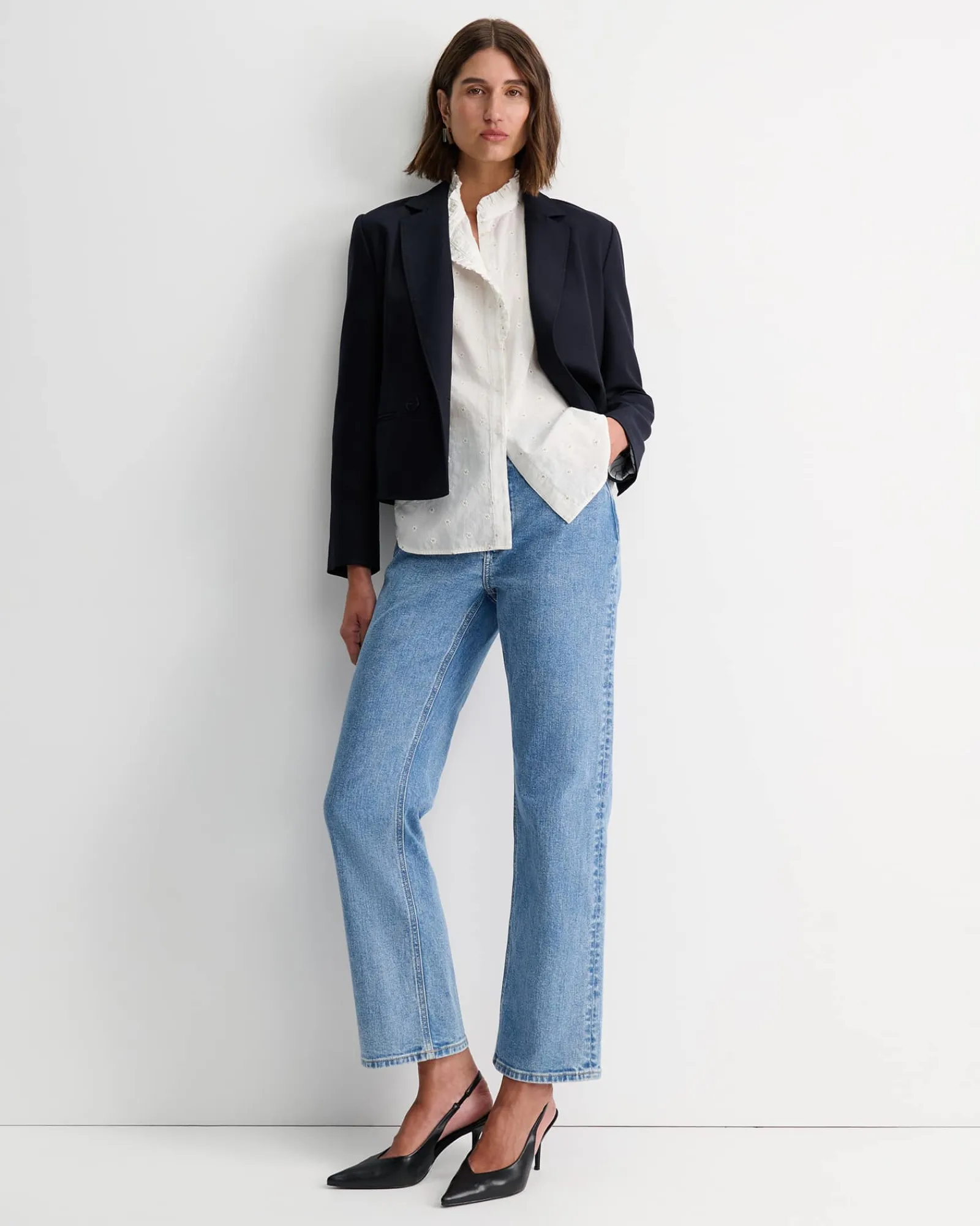 Online Sportscraft Emma Embroidery Blouse in White