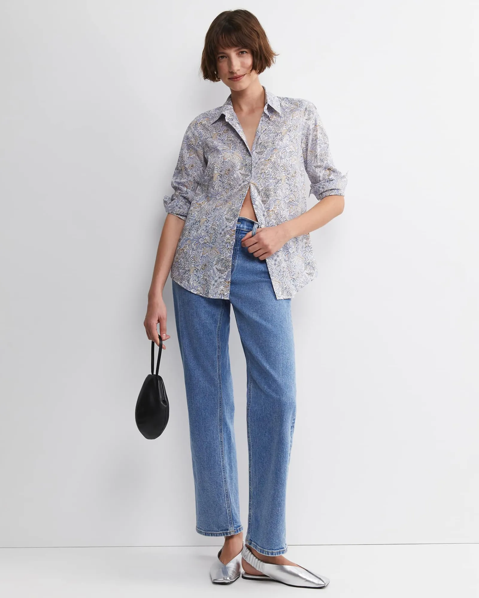 Sale Sportscraft Enzo Liberty Long Sleeve Shirt in Blue Multi BlueMulti