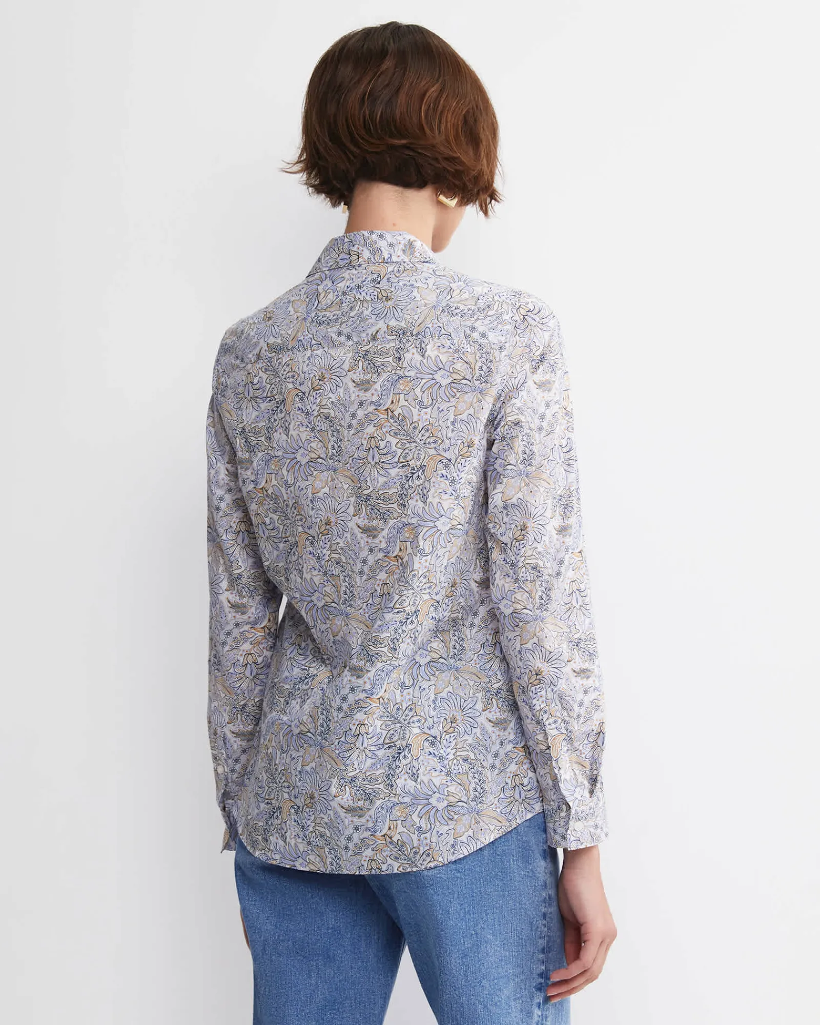 Sale Sportscraft Enzo Liberty Long Sleeve Shirt in Blue Multi BlueMulti