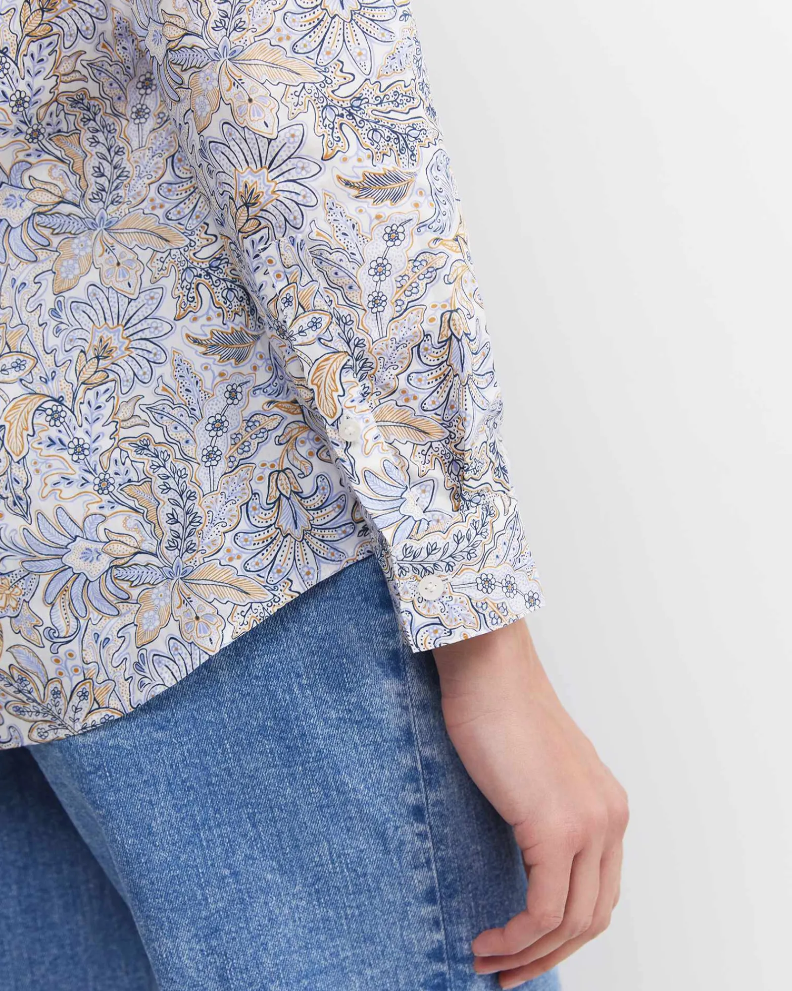 Sale Sportscraft Enzo Liberty Long Sleeve Shirt in Blue Multi BlueMulti