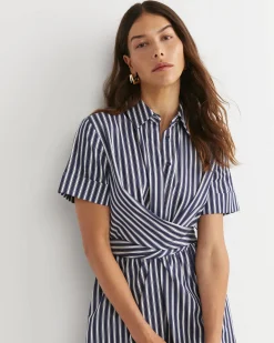 Outlet Sportscraft Etta Twist Maxi Dress in Navywhite Navy/white