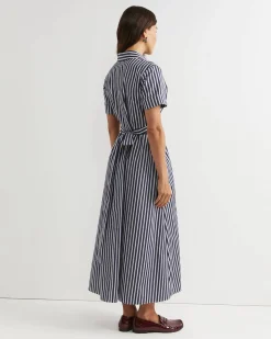 Outlet Sportscraft Etta Twist Maxi Dress in Navywhite Navy/white