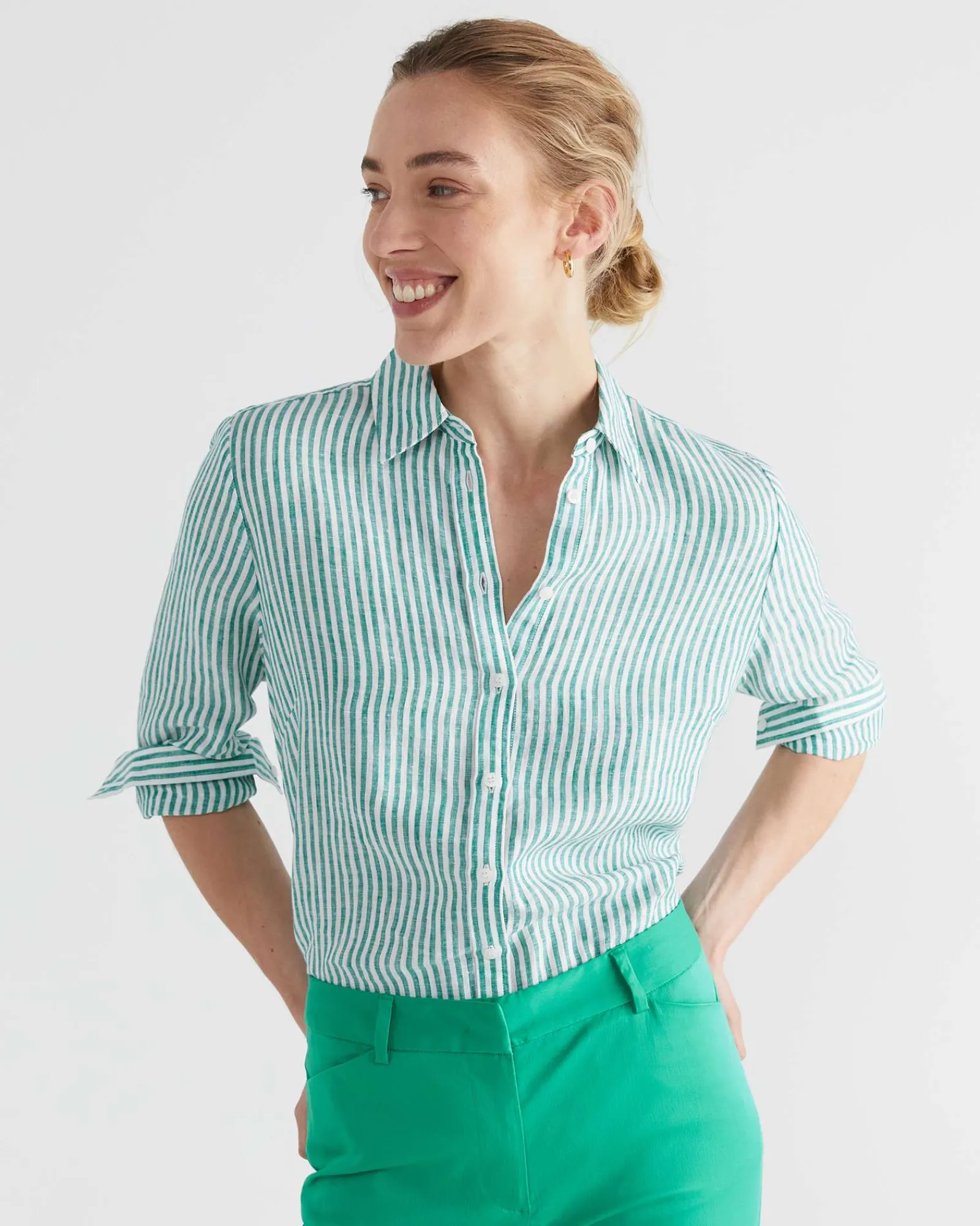 Best Sportscraft Evie Capri Pant in Emerald