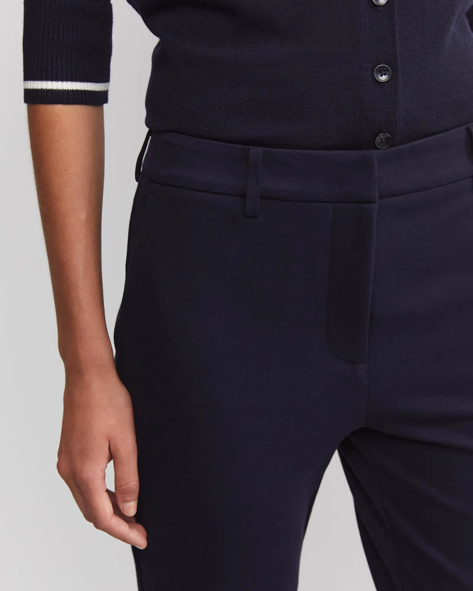 Fashion Sportscraft Evie Ponte Pant in Navy