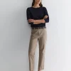 Clearance Sportscraft Evie Straight Capri Pant in Cappuccino