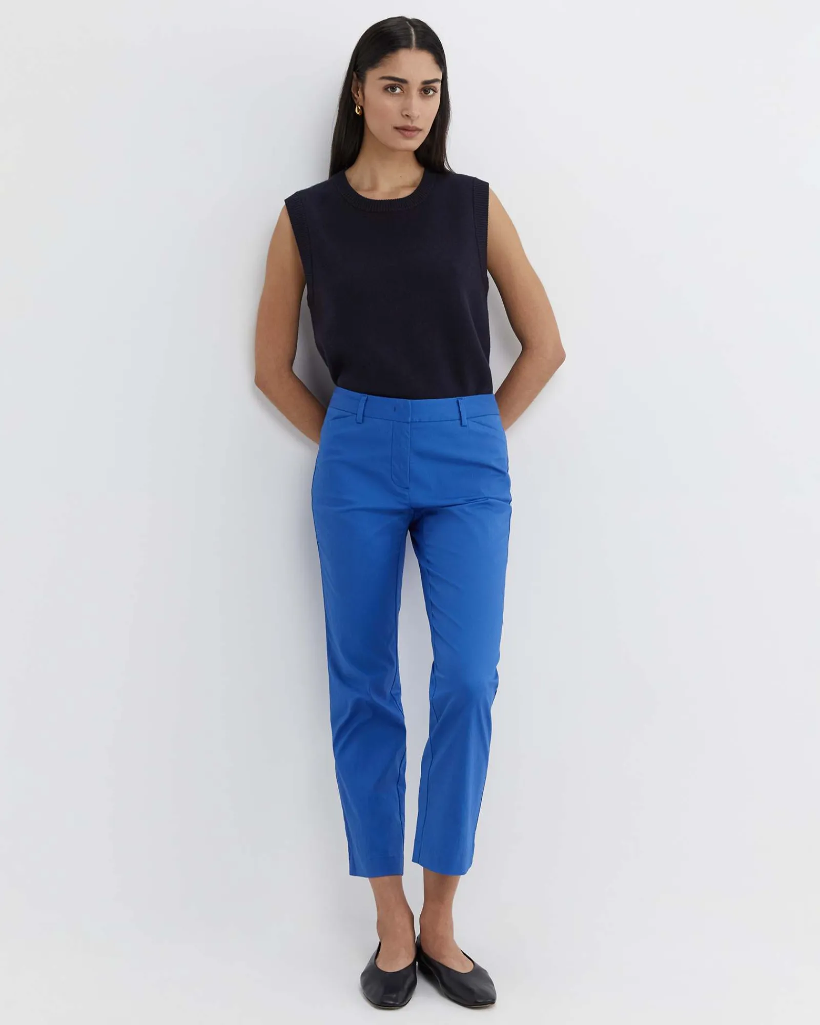 Best Sportscraft Evie Straight Capri Pant in Cerulean