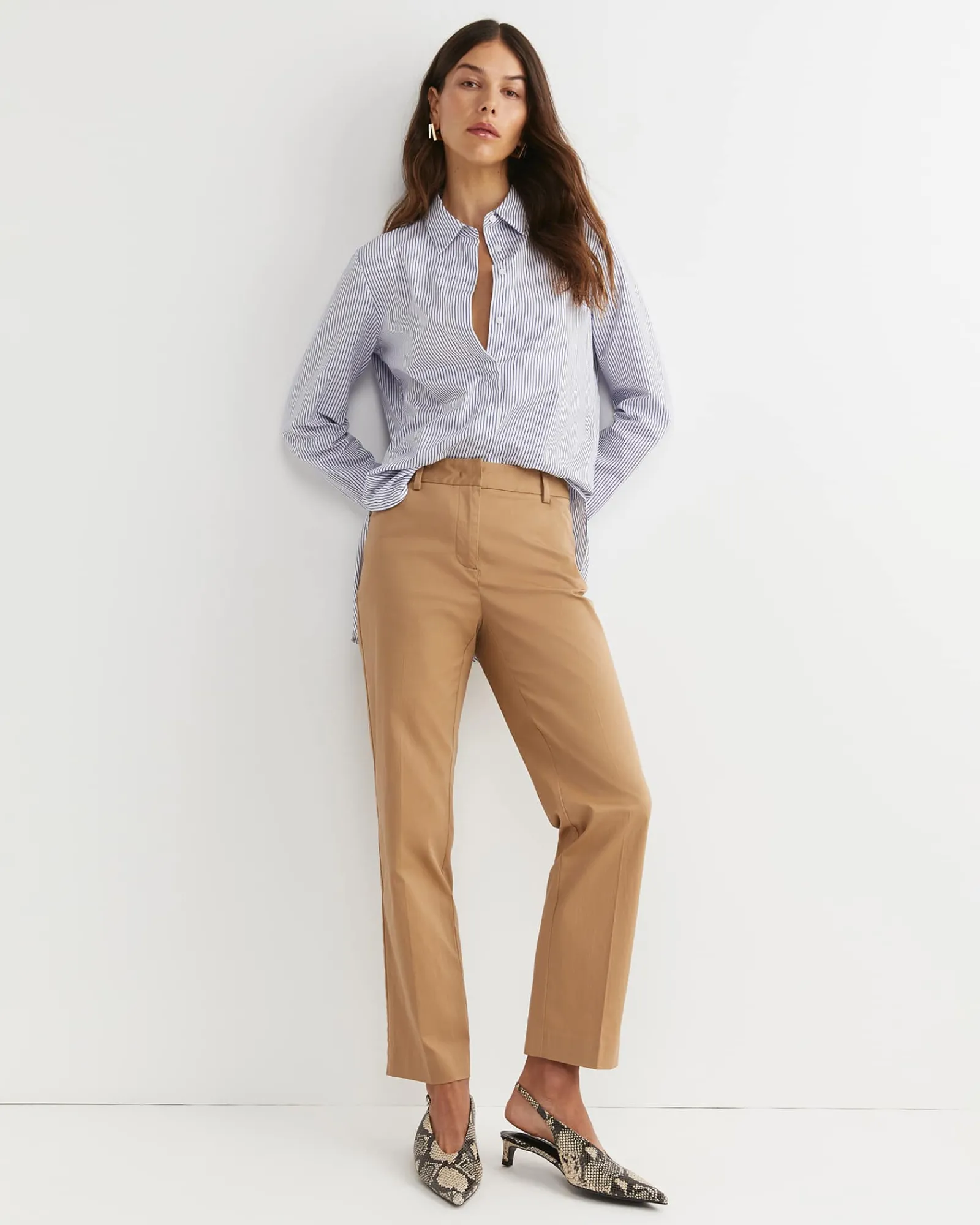 Best Sportscraft Evie Straight Capri Pant in Tan