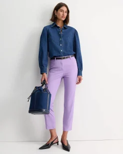 Outlet Sportscraft Evie Straight Capri Pant in Viola