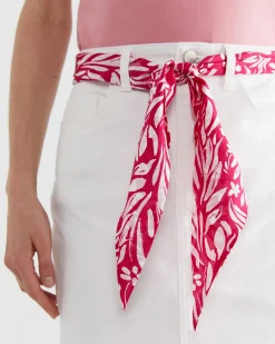 Outlet Sportscraft Farrah Silk Scarf in Pink Multi PinkMulti