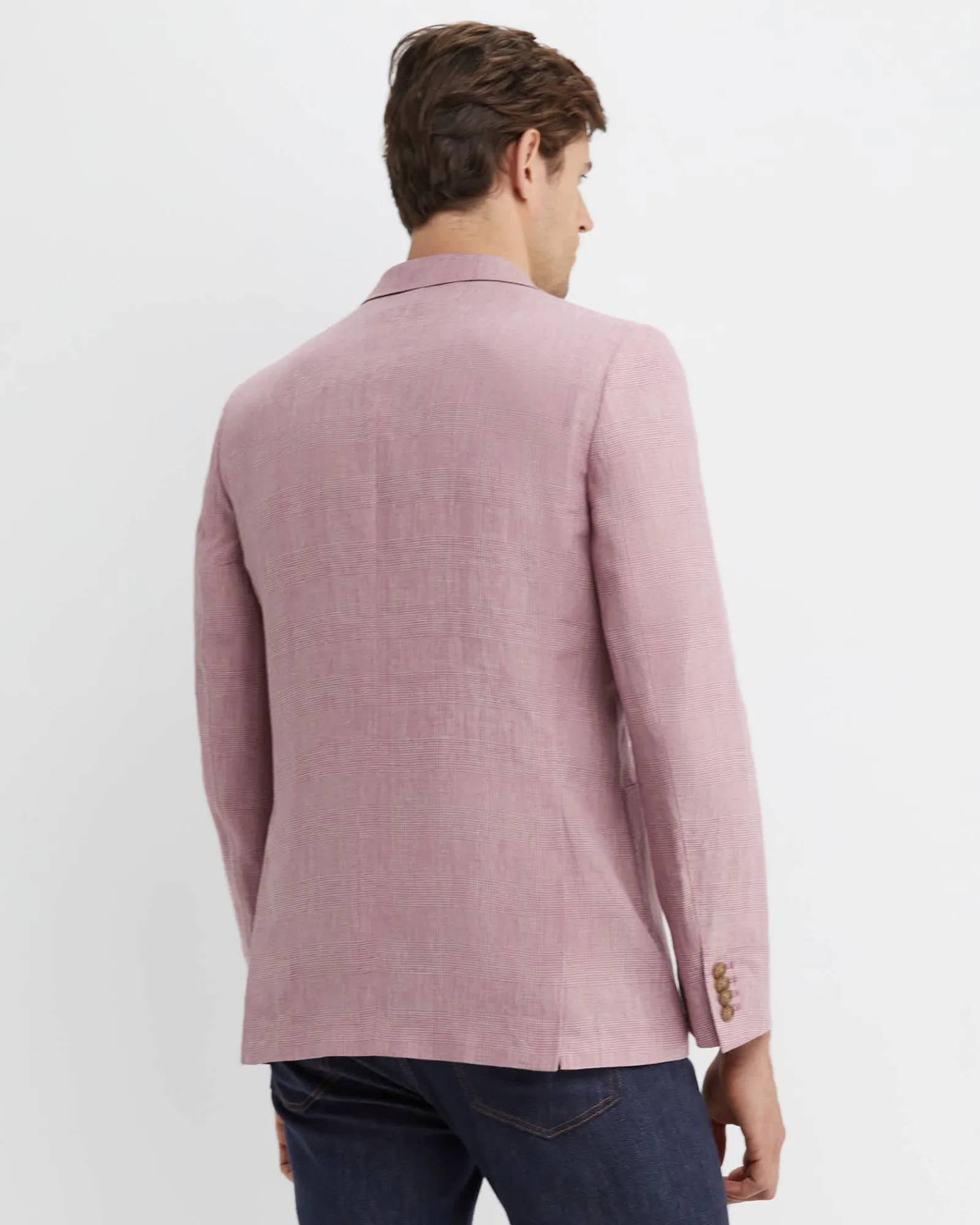 New Sportscraft Farrer Linen Sports Jacket in Dusty Pink DustyPink
