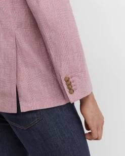 New Sportscraft Farrer Linen Sports Jacket in Dusty Pink DustyPink