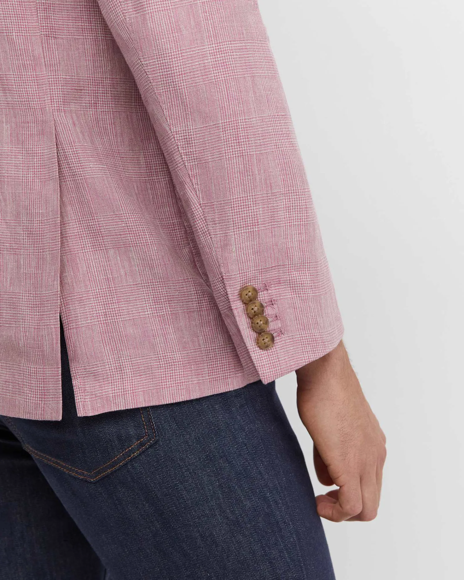 New Sportscraft Farrer Linen Sports Jacket in Dusty Pink DustyPink