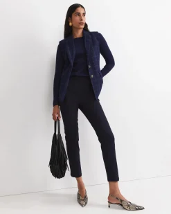 Sale Sportscraft Felicity Flat Front Slim Pant in Navy