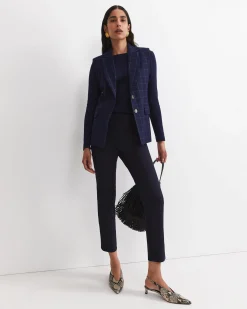 Sale Sportscraft Felicity Flat Front Slim Pant in Navy