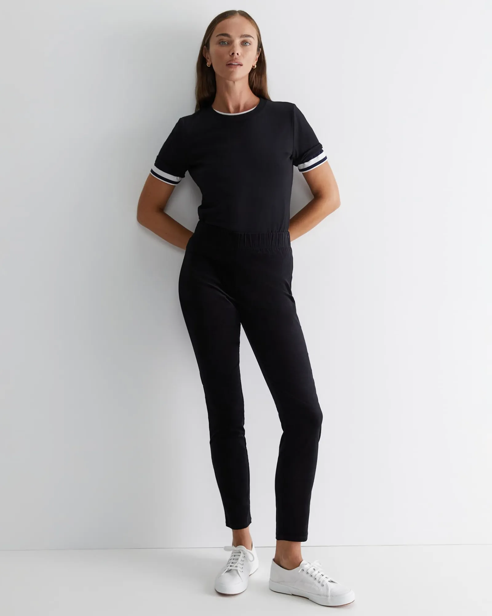 Clearance Sportscraft Felicity Velvet Pull On Pant in Black