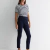 New Sportscraft Felicity Velvet Pull On Pant in Navy
