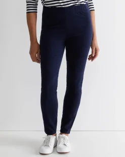 New Sportscraft Felicity Velvet Pull On Pant in Navy