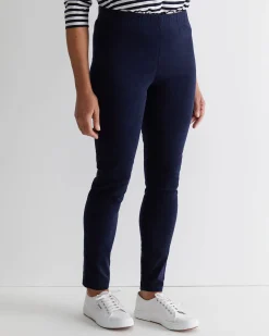 New Sportscraft Felicity Velvet Pull On Pant in Navy