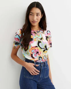 Discount Sportscraft Fiola Short Sleeve Mercerised Tee in Multi