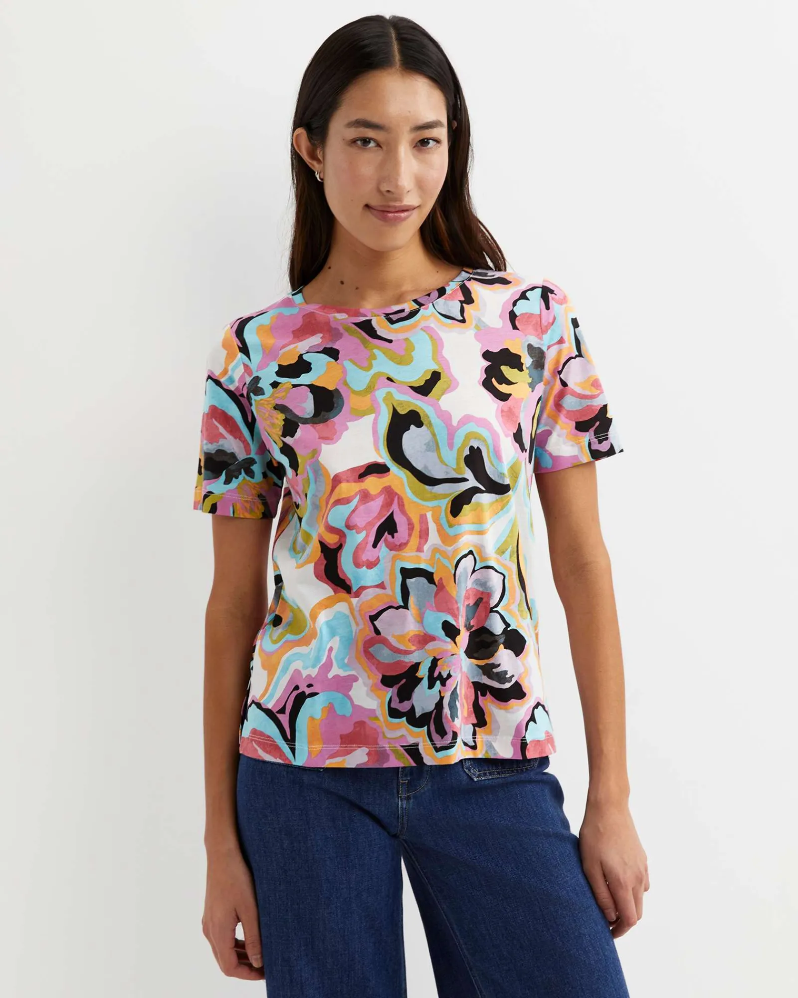 Discount Sportscraft Fiola Short Sleeve Mercerised Tee in Multi