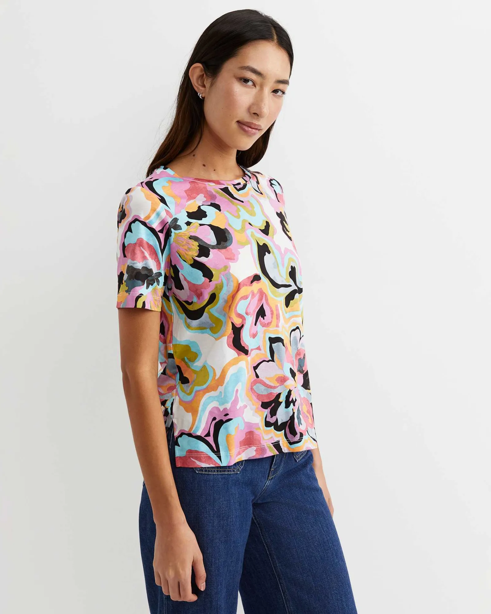 Discount Sportscraft Fiola Short Sleeve Mercerised Tee in Multi