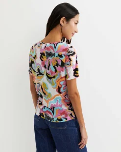 Discount Sportscraft Fiola Short Sleeve Mercerised Tee in Multi