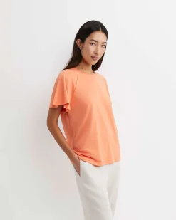 Hot Sportscraft Flutter Short Sleeve Tee in Tangerine