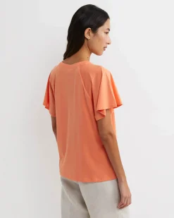 Hot Sportscraft Flutter Short Sleeve Tee in Tangerine