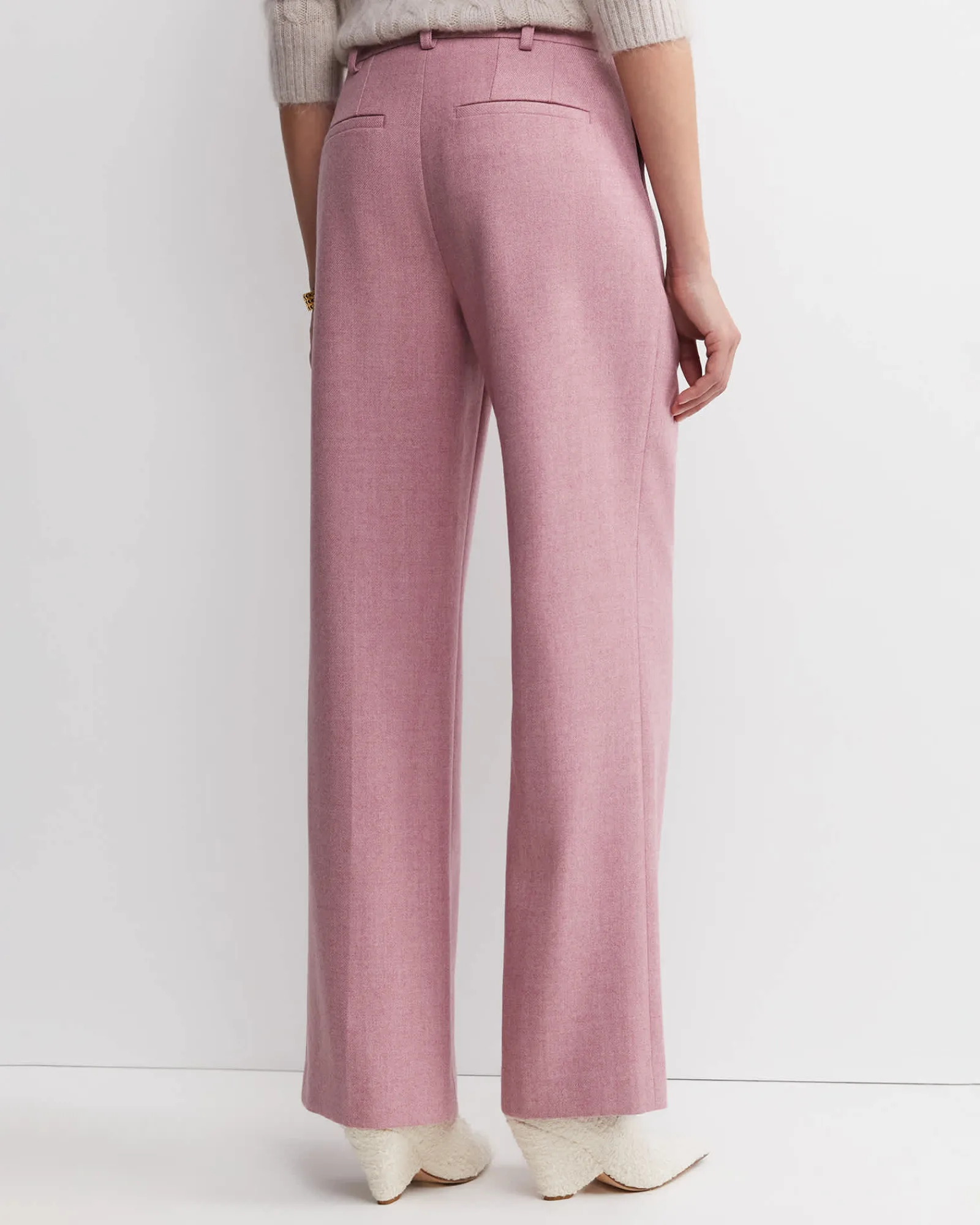 Hot Sportscraft Frankie Wide Leg Pleat Pant in Dusty Pink DustyPink