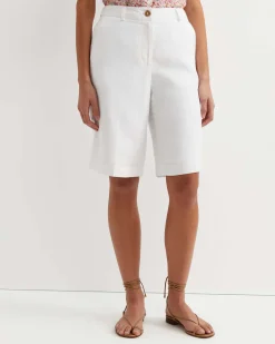 Best Sportscraft Freya Bermuda Linen Short in White