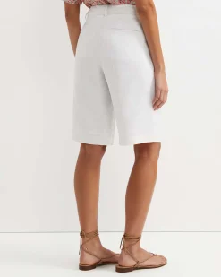 Best Sportscraft Freya Bermuda Linen Short in White