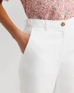 Best Sportscraft Freya Bermuda Linen Short in White