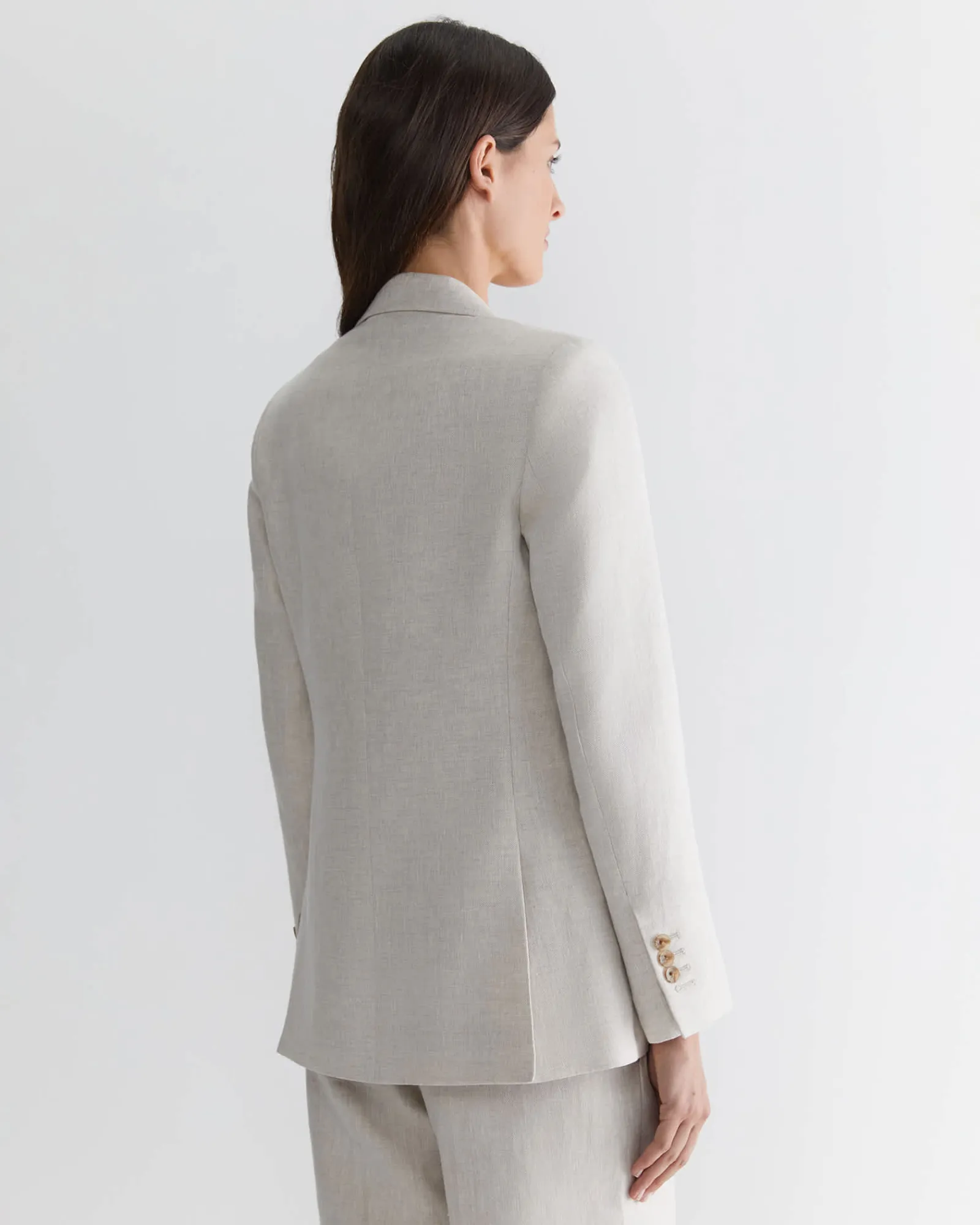 Discount Sportscraft Freya Linen Blazer in String