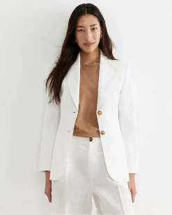 Hot Sportscraft Freya Linen Blazer in White