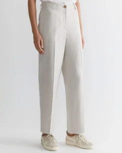 Discount Sportscraft Freya Straight Linen Pant in String