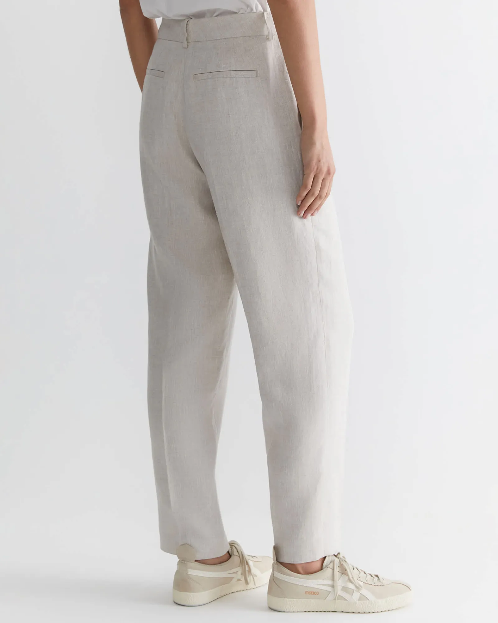 Discount Sportscraft Freya Straight Linen Pant in String